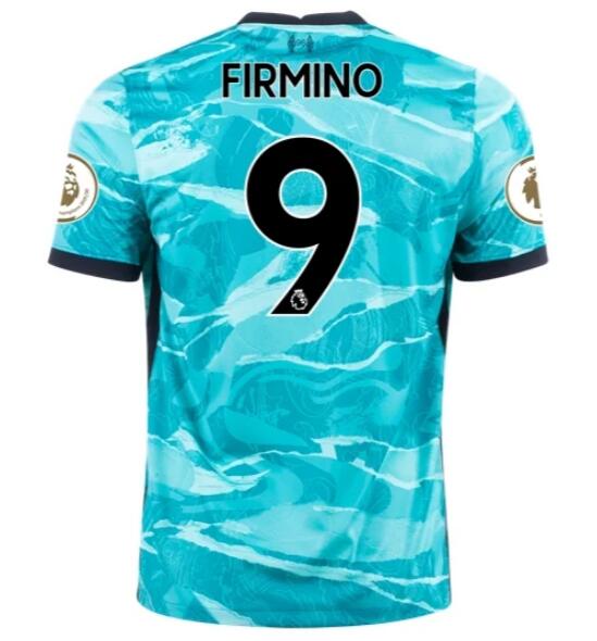 Liverpool Away Kit Soccer Jersey ROBERTO FIRMINO #9 2020/21